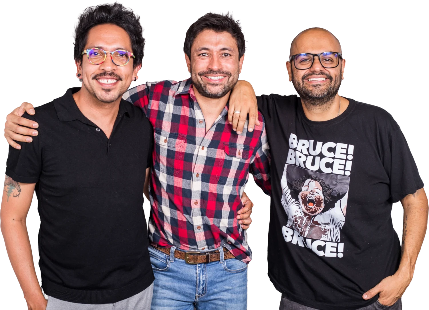 Frank el Flaco, Adrián Parada y Chicho Arias